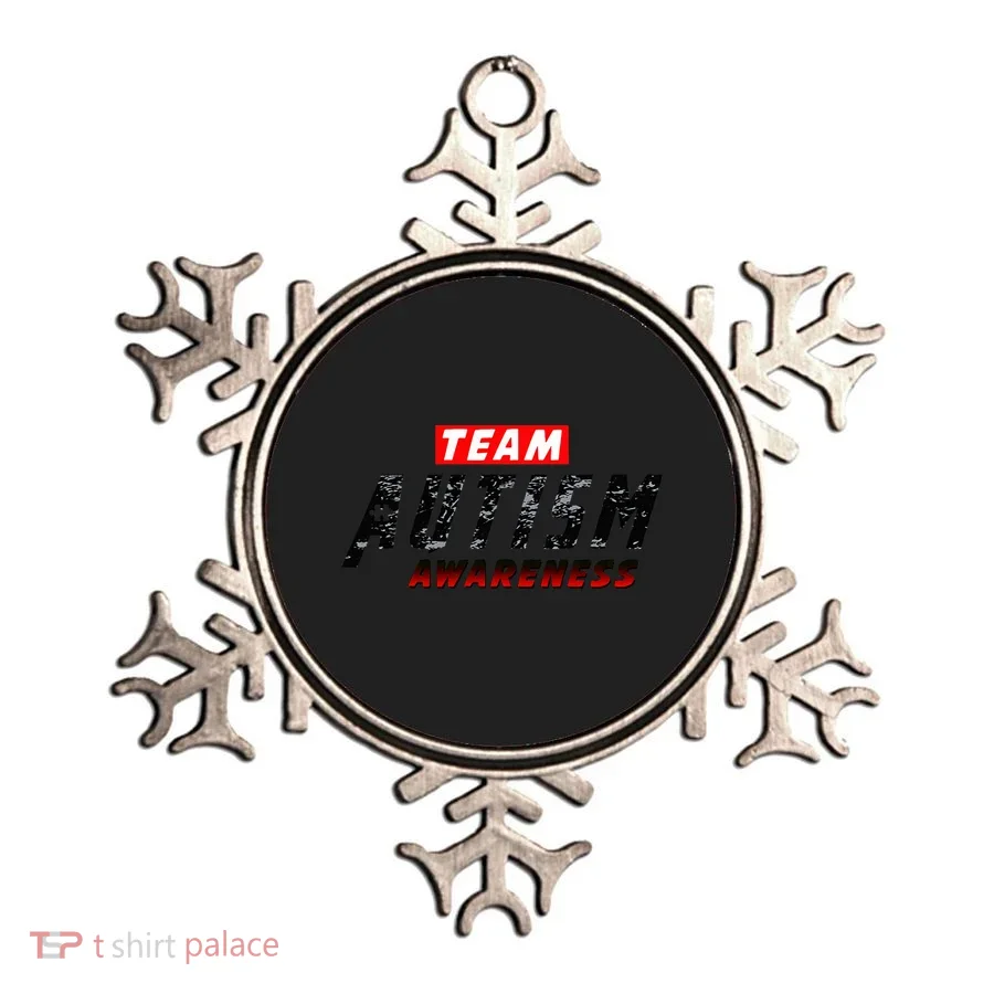 Team Autism Awareness Superhero Ornament
