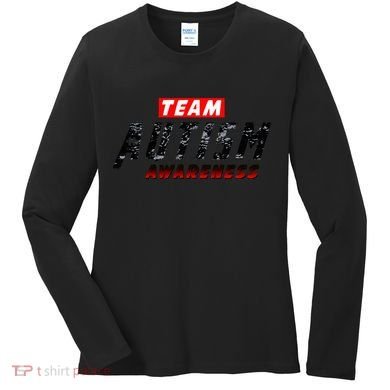 Team Autism Awareness Superhero Women's Long Sleeve Shirt