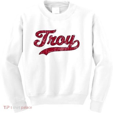 Troy Alabama Al Vintage Athletic Kids Sweatshirt