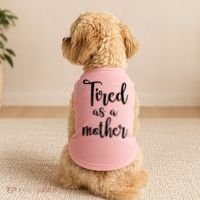 Tired As A Mother Funny Doggie Tank thumb 2