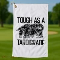 Tough As A Tardigrade Water Bear Tough As A Tardigrade Golf Towel thumb 1
