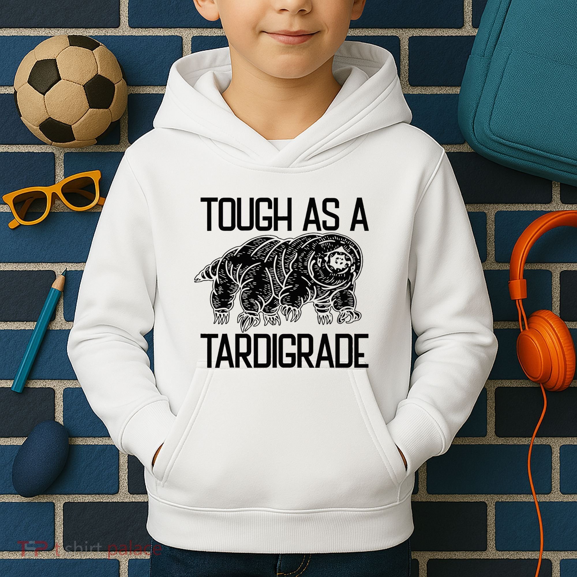 Tough As A Tardigrade Water Bear Tough As A Tardigrade Kids Hoodie