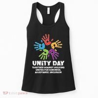 Together Against Bullying Orange Anti Bullying Unity Day Kids Women's Tank Top thumb 0