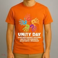 Together Against Bullying Orange Anti Bullying Unity Day Kids T-Shirt thumb 3