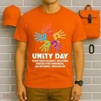 Together Against Bullying Orange Anti Bullying Unity Day Kids T-Shirt thumb 6