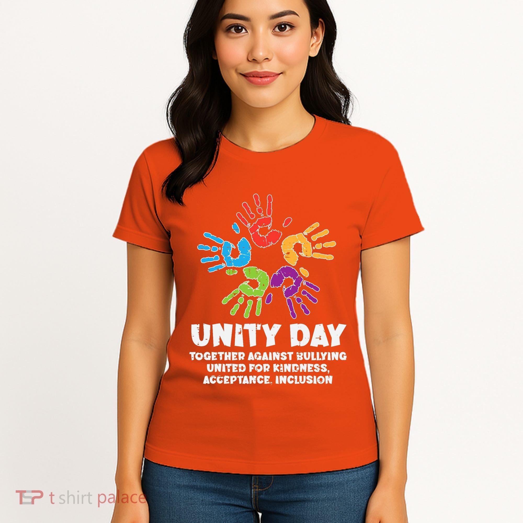 Together Against Bullying Orange Anti Bullying Unity Day Kids Women's T-Shirt
