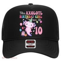 This Axolotl Birthday Girl Is 10 Years Old 10th Bday Party Hat thumb 0