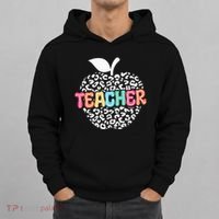 Teacher Apple Back To School Kindergarten Preschool Teacher Hoodie thumb 0