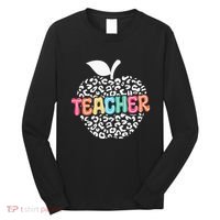 Teacher Apple Back To School Kindergarten Preschool Teacher Long Sleeve Shirt thumb 0
