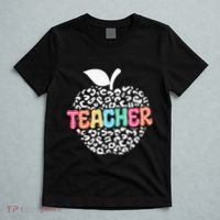 Teacher Apple Back To School Kindergarten Preschool Teacher T-Shirt thumb 5