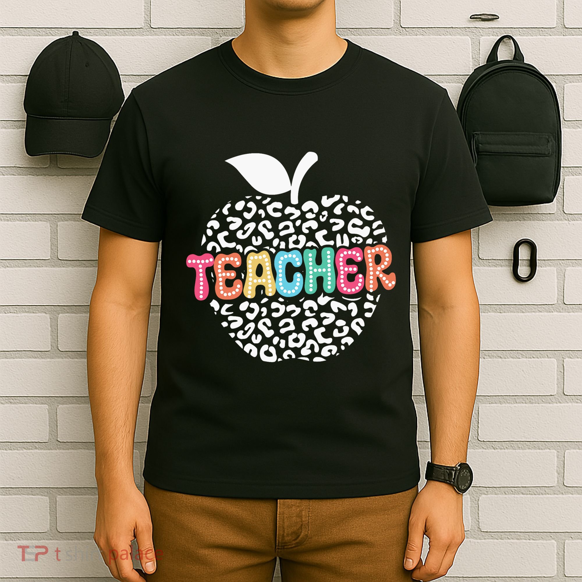 Teacher Apple Back To School Kindergarten Preschool Teacher T-Shirt