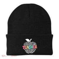 Teacher Apple Back To School Kindergarten Preschool Teacher Beanie thumb 0