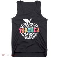 Teacher Apple Back To School Kindergarten Preschool Teacher Tank Top thumb 0
