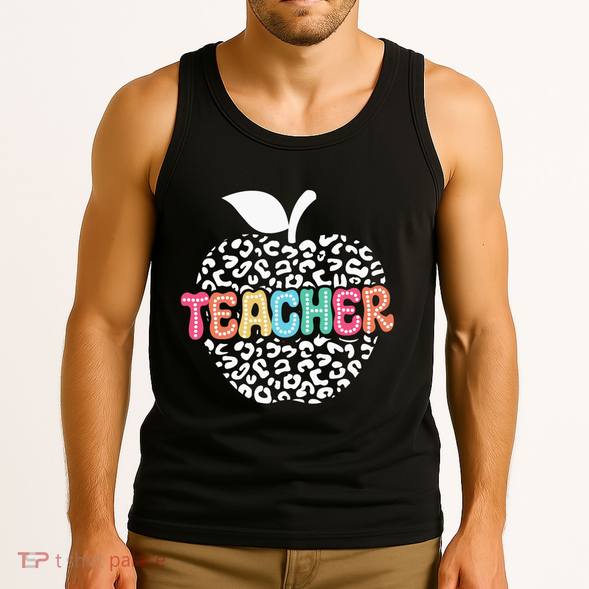 Teacher Apple Back To School Kindergarten Preschool Teacher Tank Top