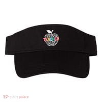 Teacher Apple Back To School Kindergarten Preschool Teacher Visor thumb 0