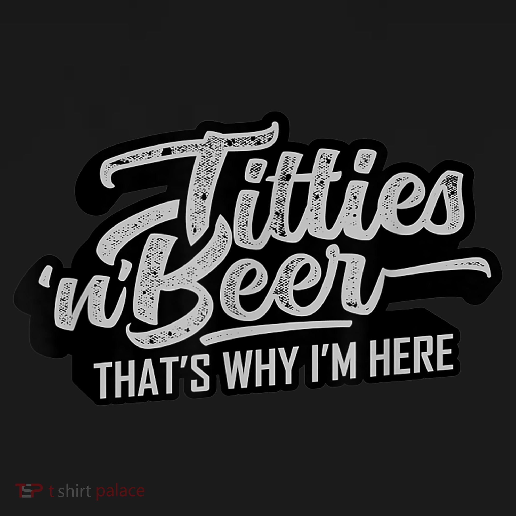 Titties And Beer Why I'm Here Funny Beer Lover Adult TShirt Women's Tank Top