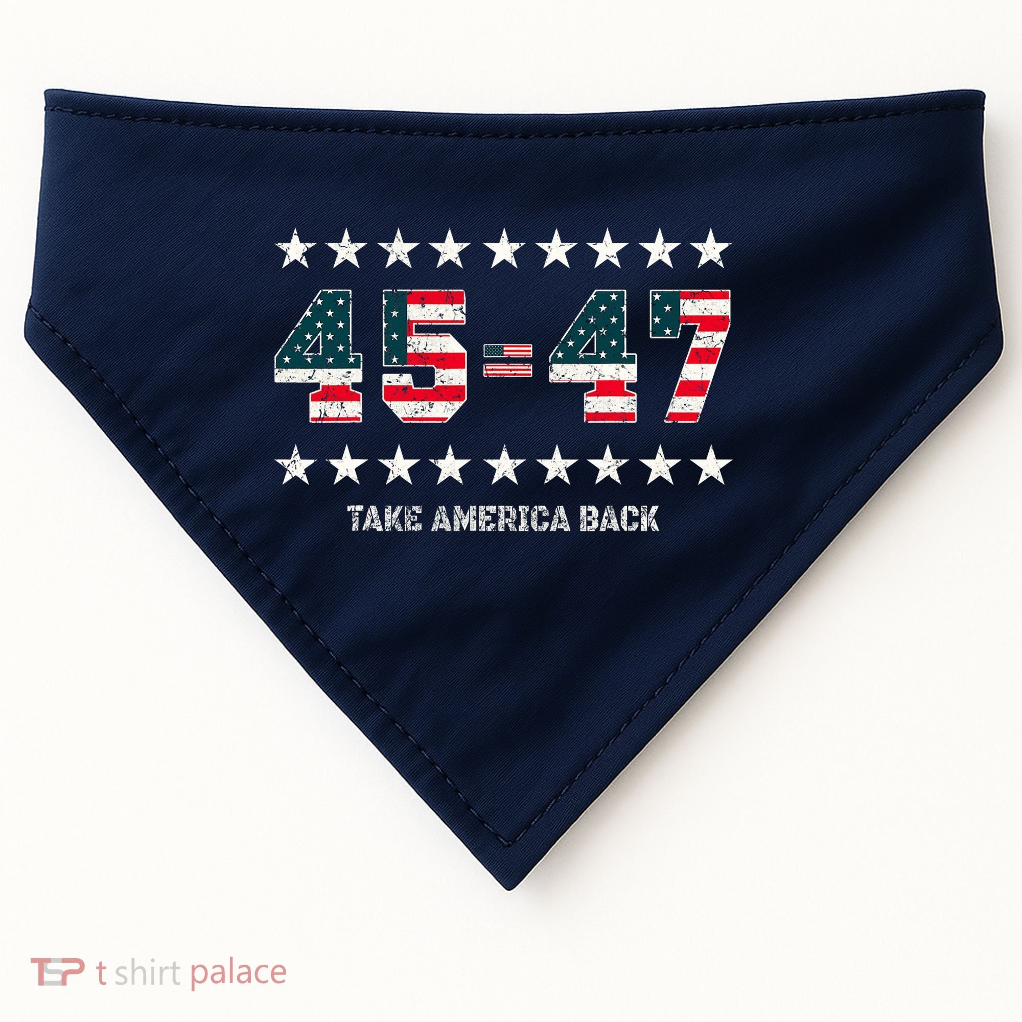 Take America Back Trump 2024 Stars 45 47 Usa President USA-Made Doggie Bandana