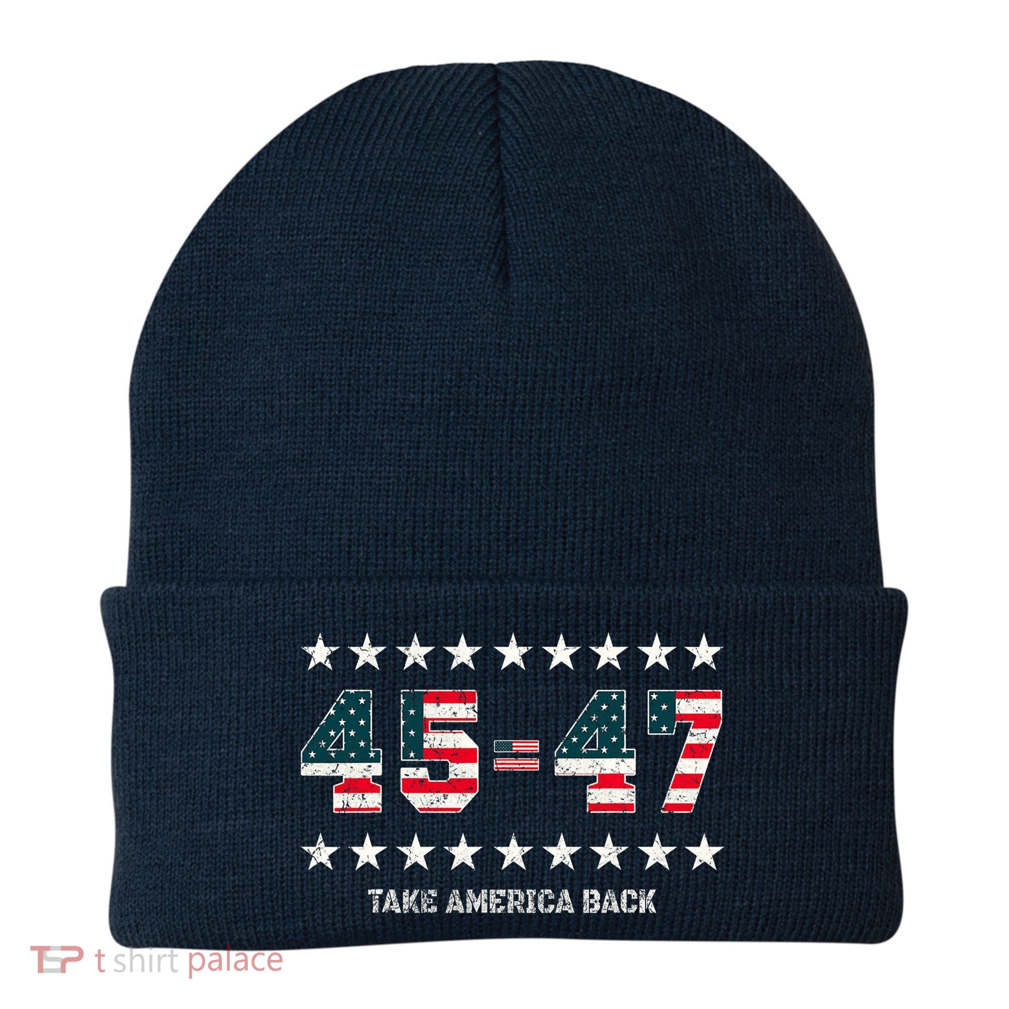 Take America Back Trump 2024 Stars 45 47 Usa President Beanie