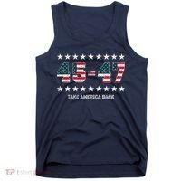 Take America Back Trump 2024 Stars 45 47 Usa President Tank Top thumb 0