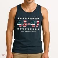Take America Back Trump 2024 Stars 45 47 Usa President Tank Top thumb 3