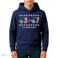 Take America Back Trump 2024 Stars 45 47 Usa President Kids Hoodie thumb 4