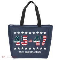 Take America Back Trump 2024 Stars 45 47 Usa President Tote Bag thumb 0