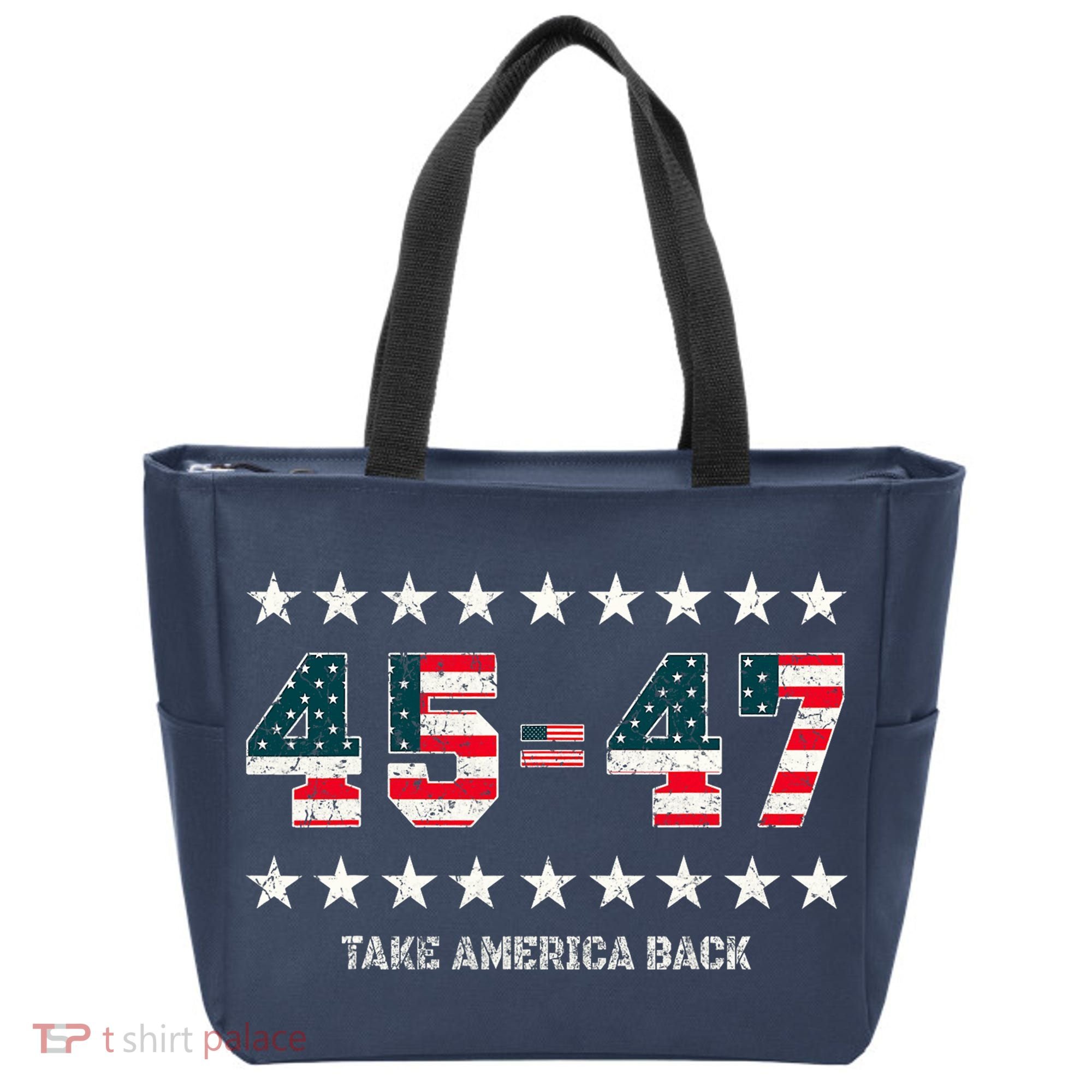 Take America Back Trump 2024 Stars 45 47 Usa President Tote Bag