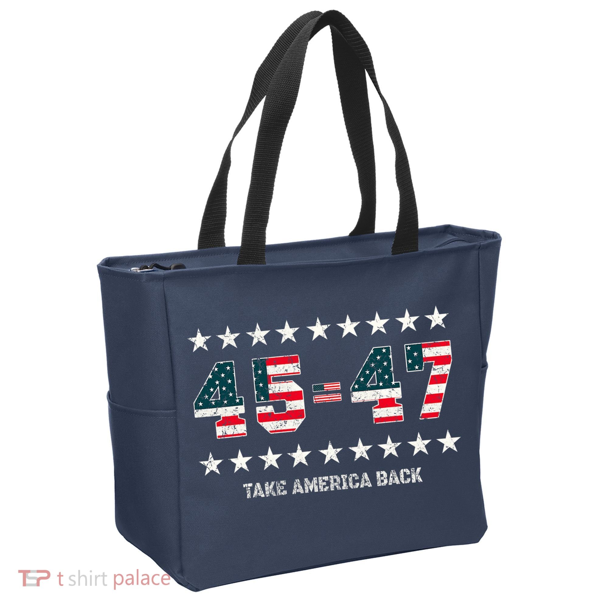 Take America Back Trump 2024 Stars 45 47 Usa President Tote Bag