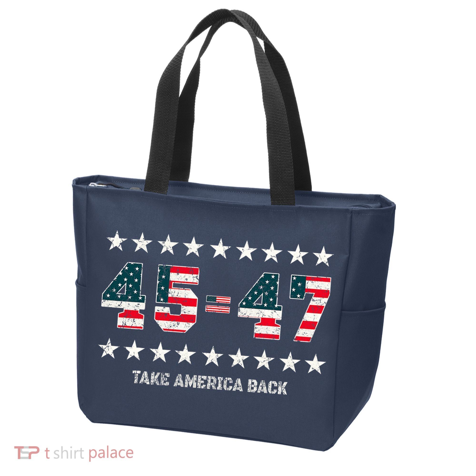 Take America Back Trump 2024 Stars 45 47 Usa President Tote Bag