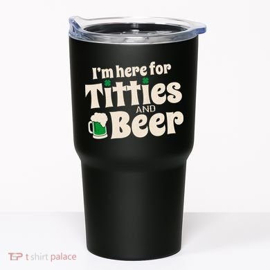 Titties And Beer Funny St Patricks Day Tumbler