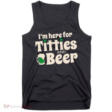 Titties And Beer Funny St Patricks Day Tank Top