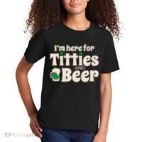 Titties And Beer Funny St Patricks Day Kids T-Shirt thumb 2