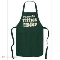 Titties And Beer Funny St Patricks Day Apron thumb 0