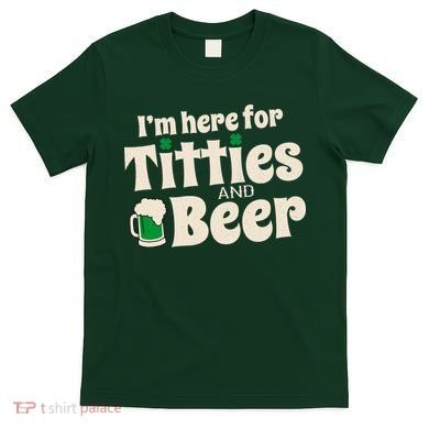 Titties And Beer Funny St Patricks Day T-Shirt