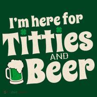 Titties And Beer Funny St Patricks Day T-Shirt thumb 7