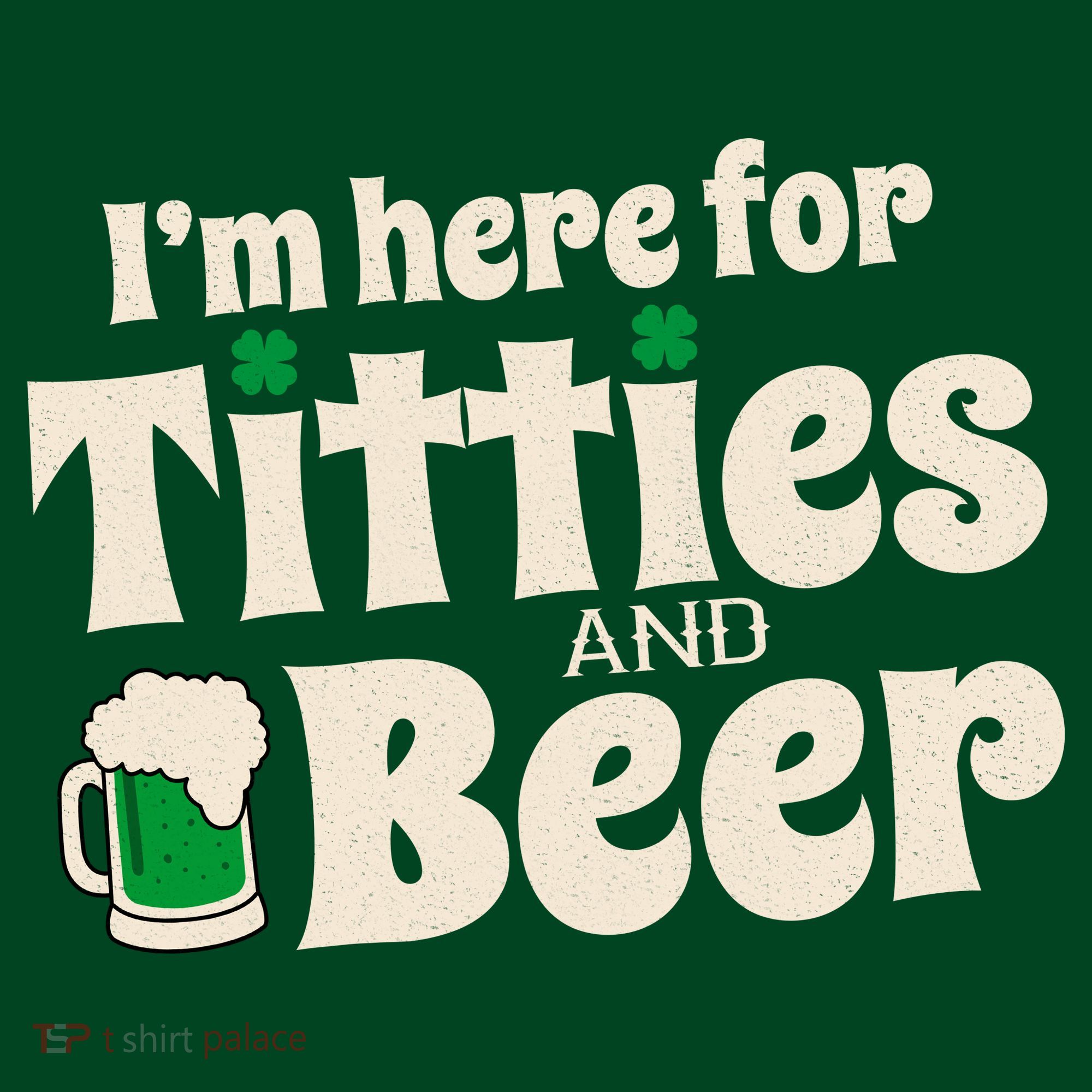 Titties And Beer Funny St Patricks Day Visor