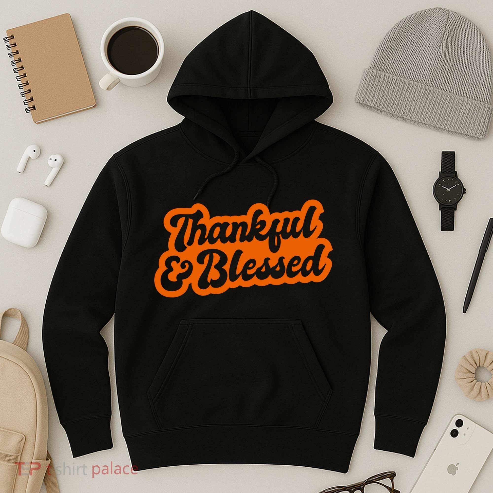 Thankful And Blessed Thanksgiving Holiday Hoodie