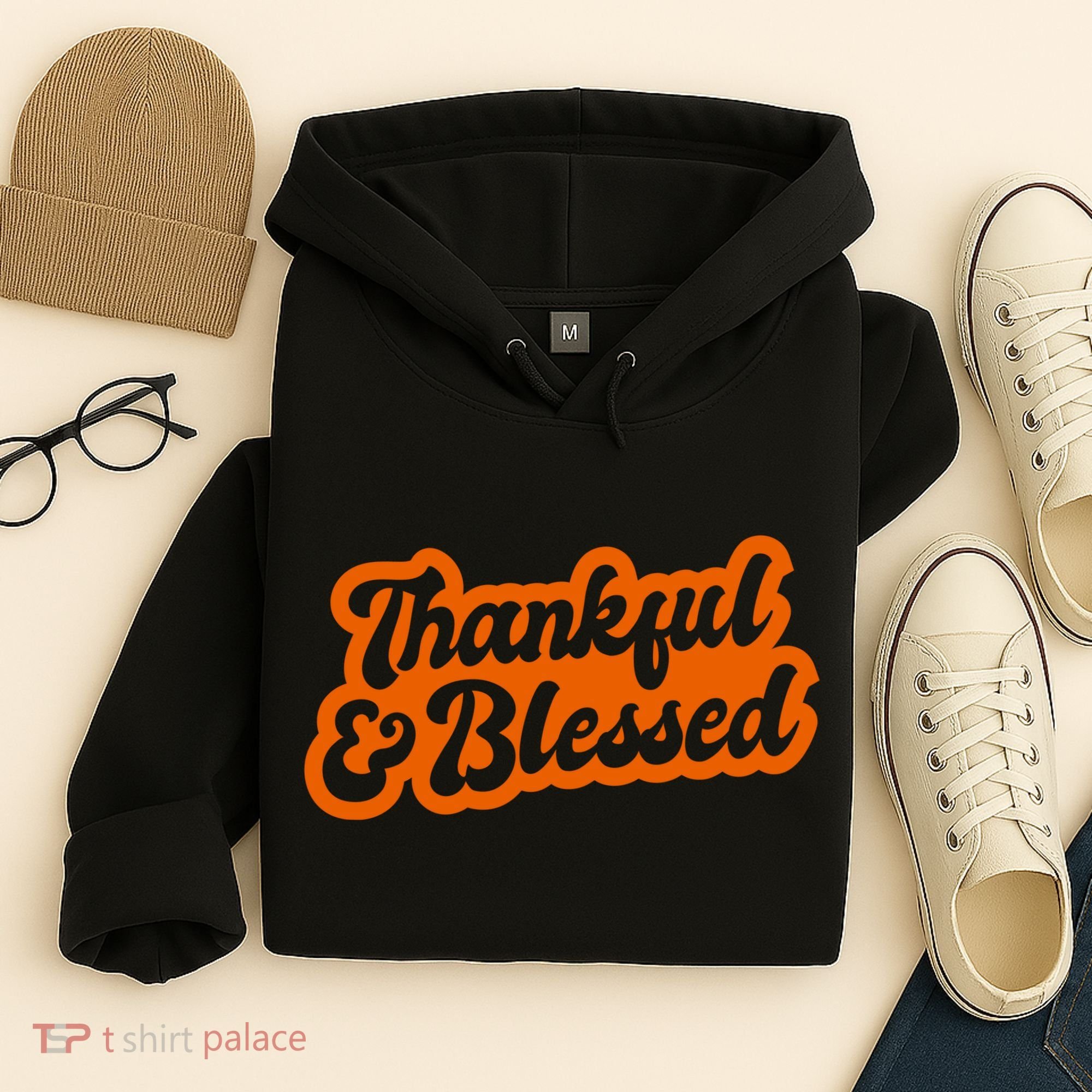 Thankful And Blessed Thanksgiving Holiday Hoodie