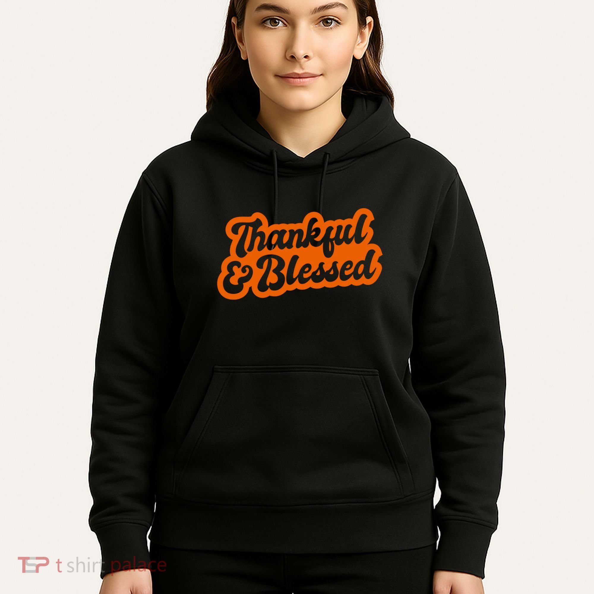 Thankful And Blessed Thanksgiving Holiday Hoodie