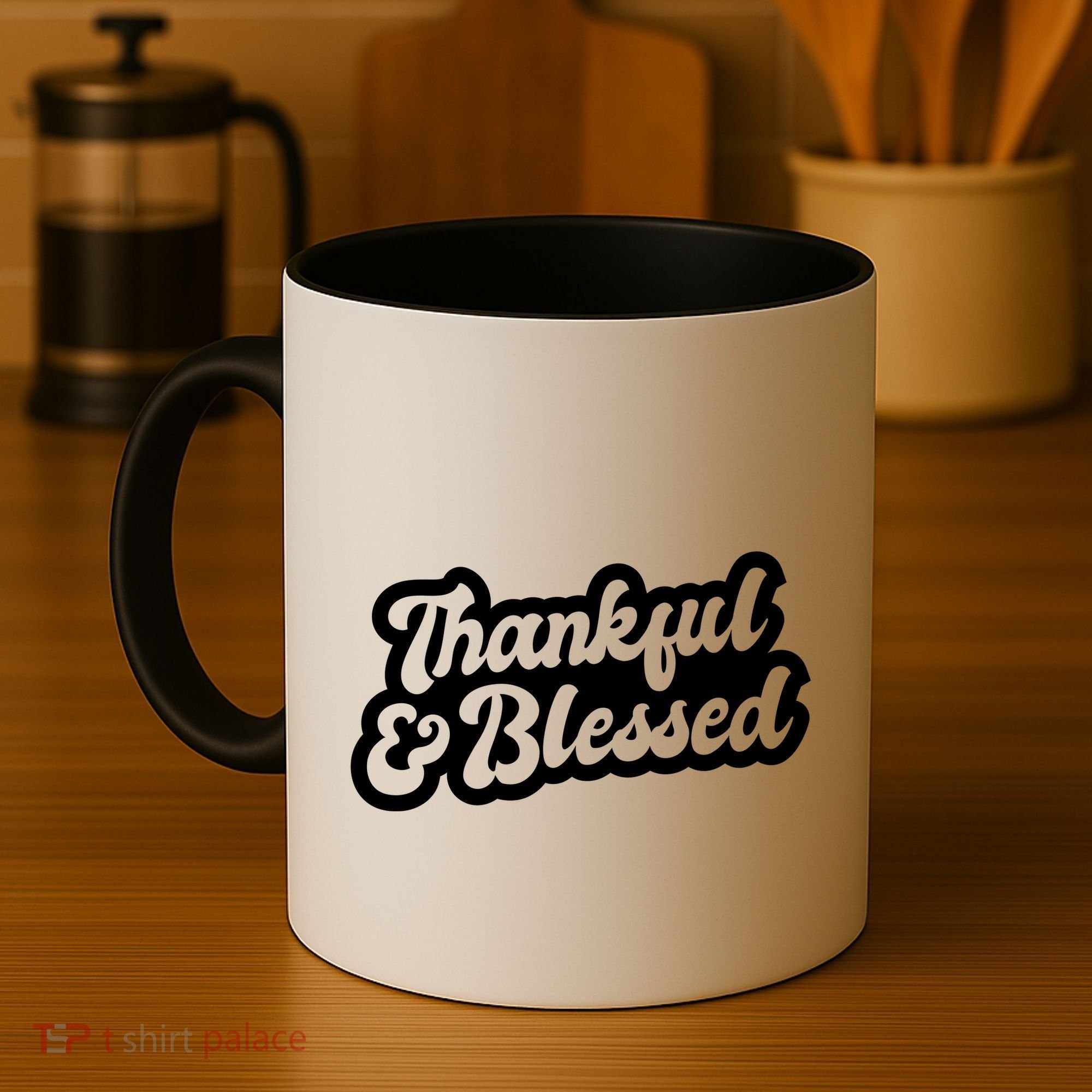 Thankful And Blessed Thanksgiving Holiday Coffee Mug