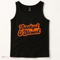Thankful And Blessed Thanksgiving Holiday Tank Top thumb 2