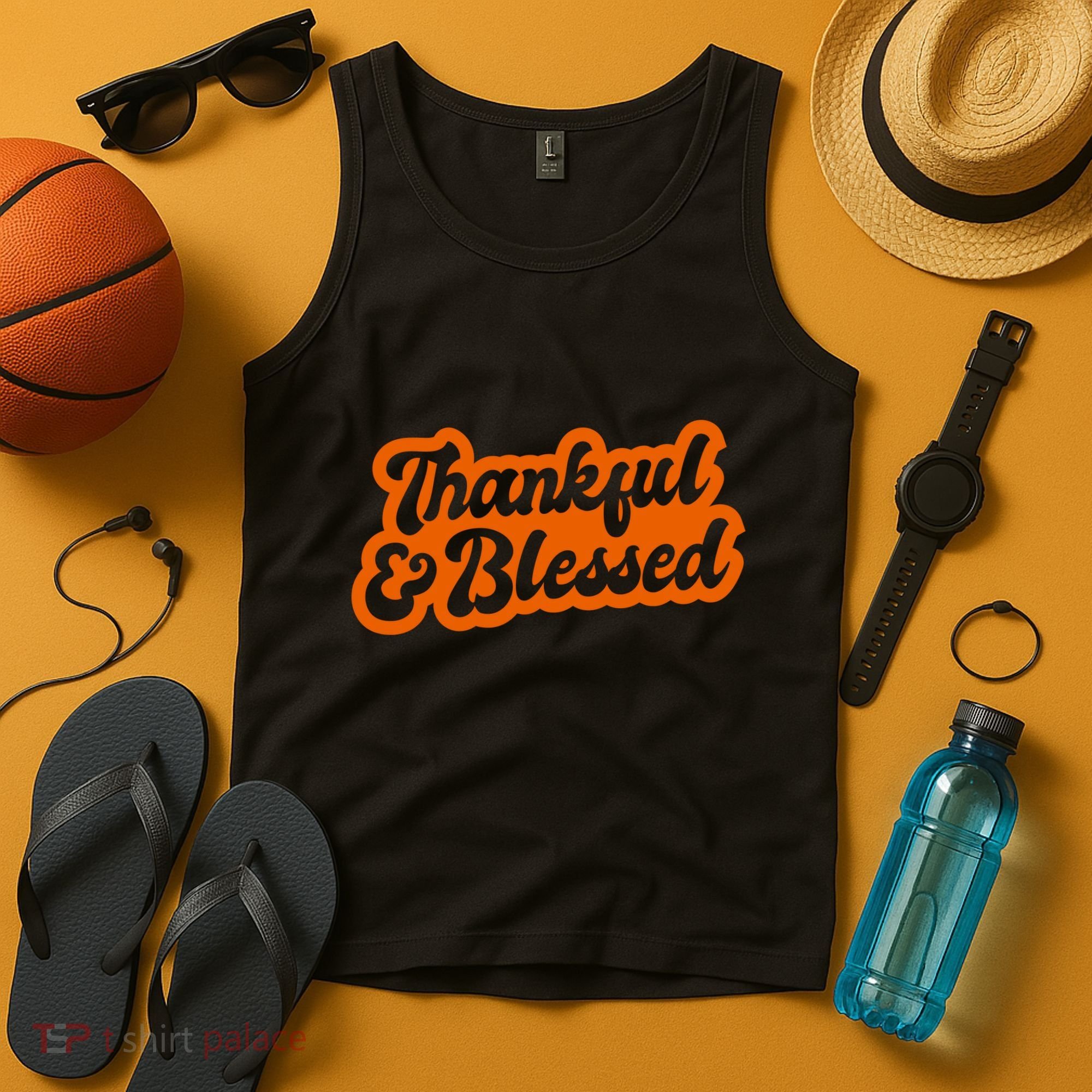 Thankful And Blessed Thanksgiving Holiday Tank Top