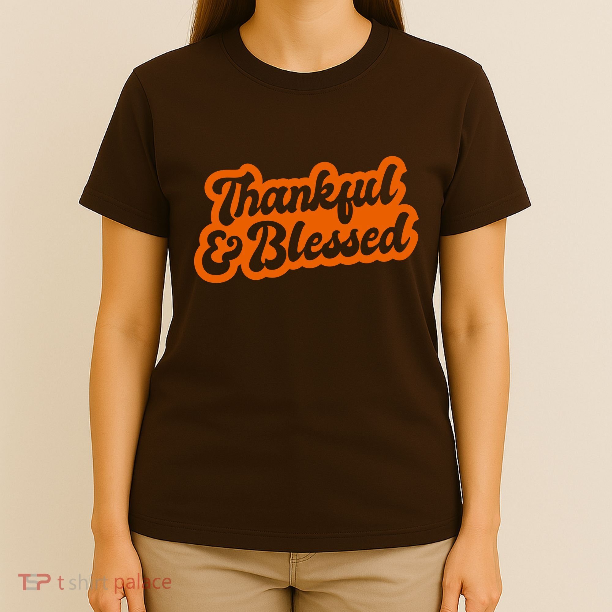Thankful And Blessed Thanksgiving Holiday T-Shirt