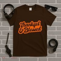 Thankful And Blessed Thanksgiving Holiday T-Shirt thumb 5