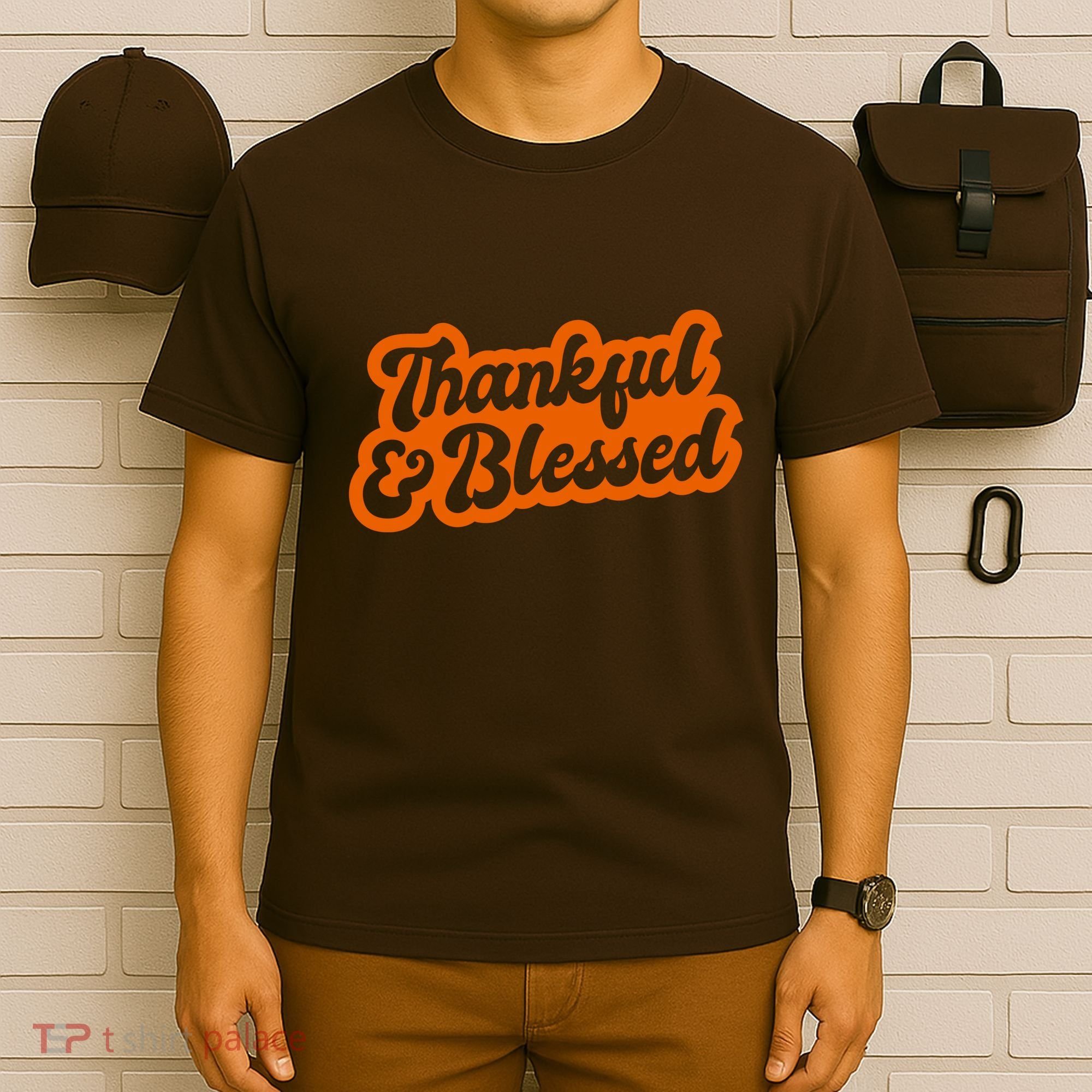Thankful And Blessed Thanksgiving Holiday T-Shirt
