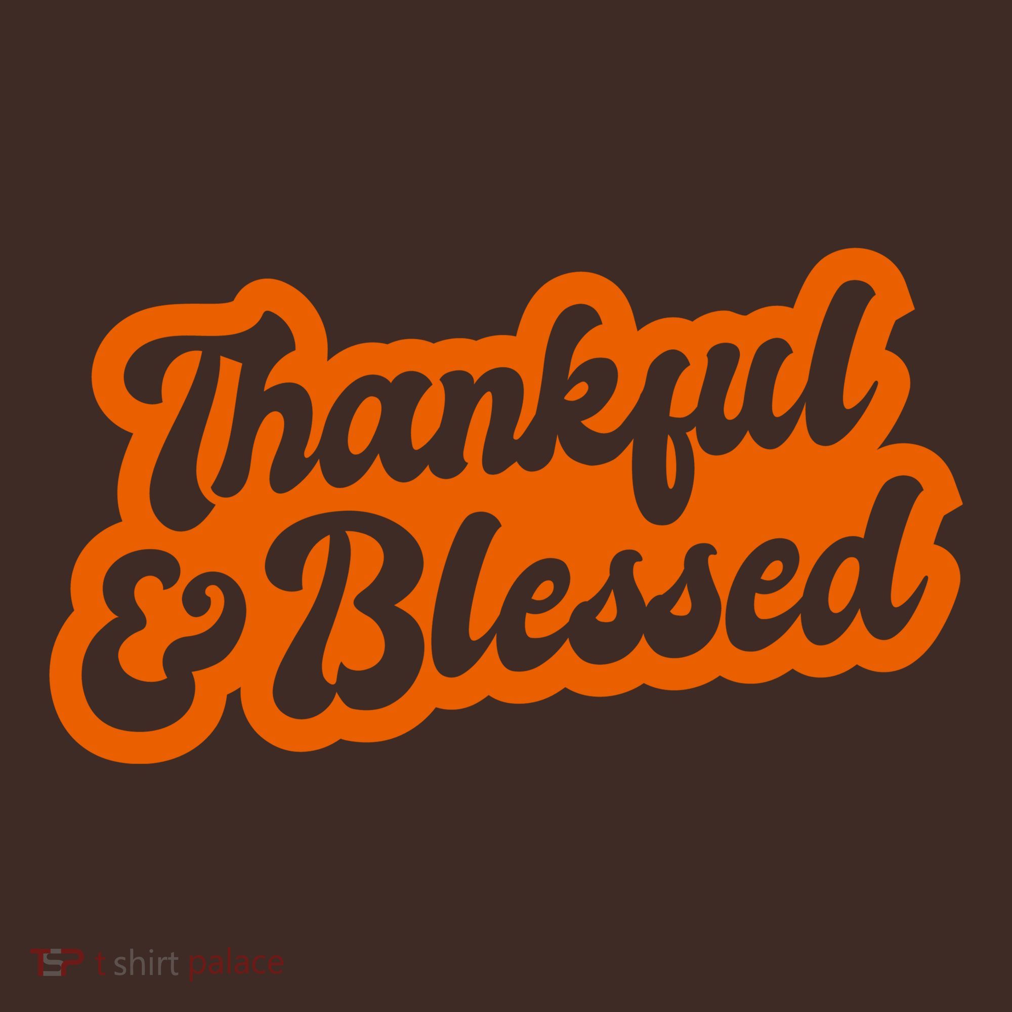 Thankful And Blessed Thanksgiving Holiday T-Shirt