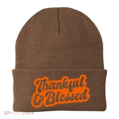 Thankful And Blessed Thanksgiving Holiday Beanie