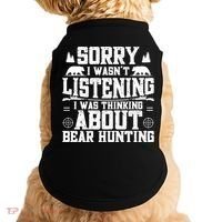 Thinking About Bear Hunting Bear Hunter Gift Doggie Tank thumb 0