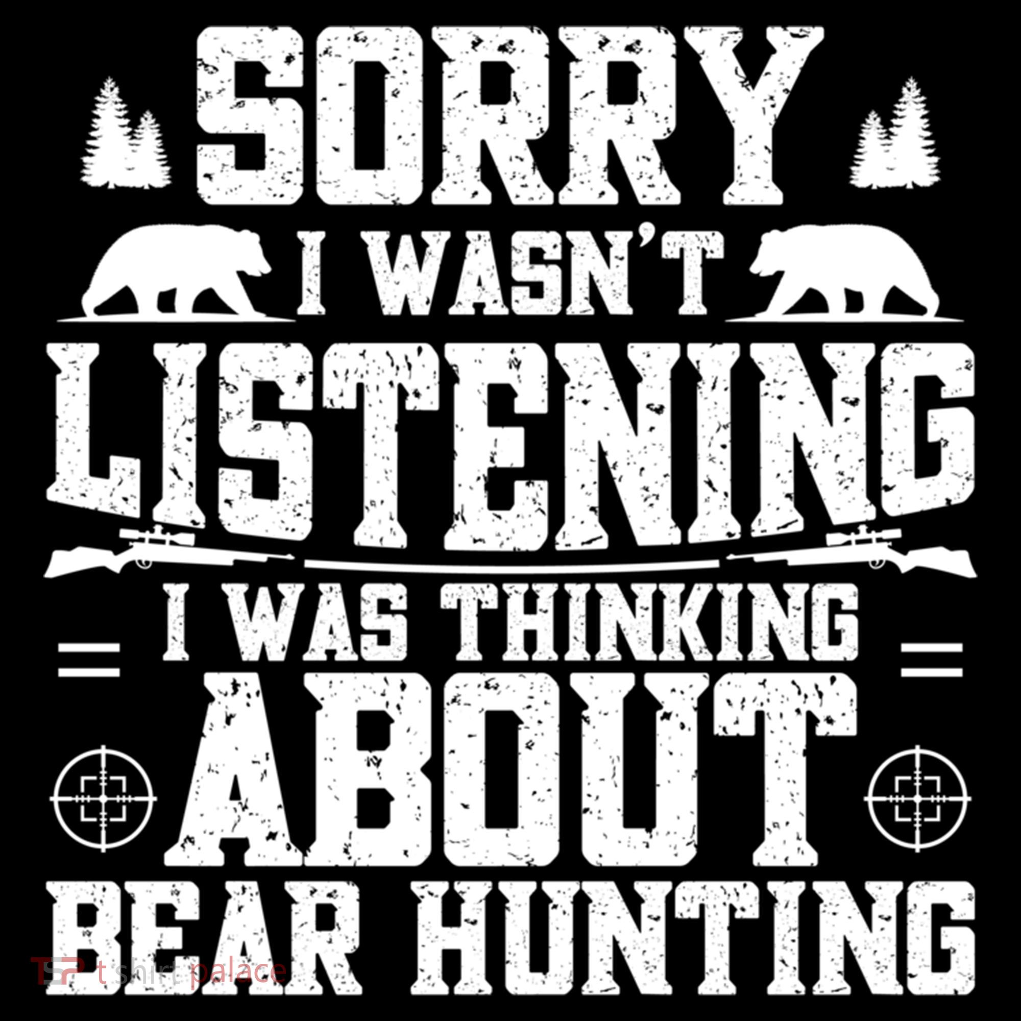 Thinking About Bear Hunting Bear Hunter Gift Women's Hoodie