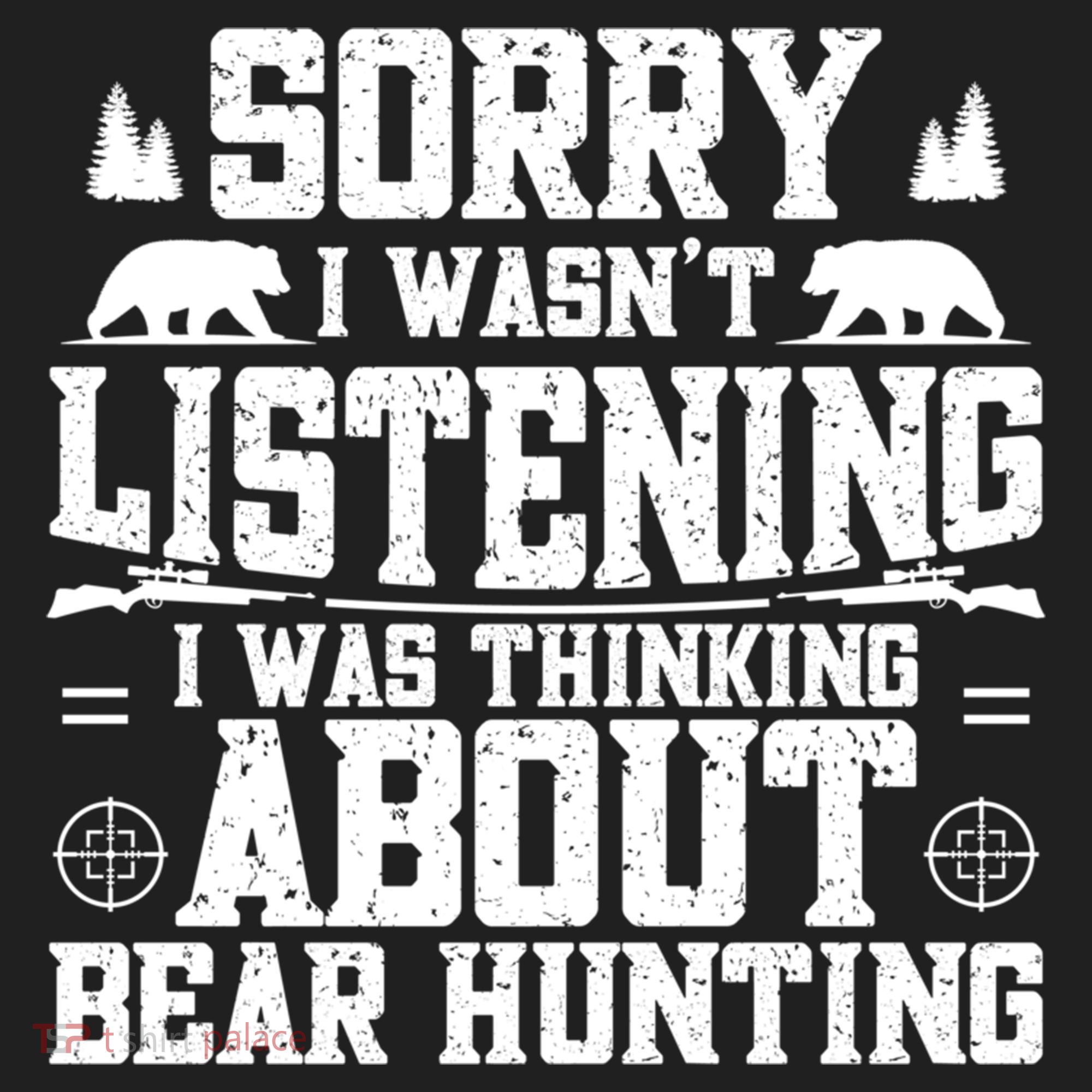 Thinking About Bear Hunting Bear Hunter Gift Hat